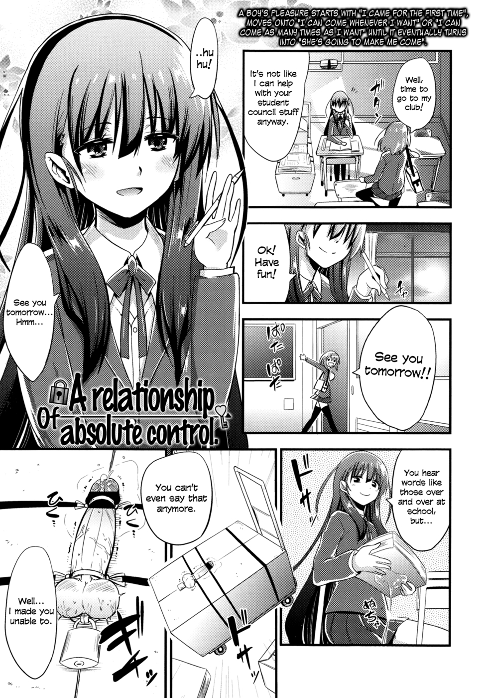 Hentai Manga Comic-A Relationship of Absolute Control-Read-1